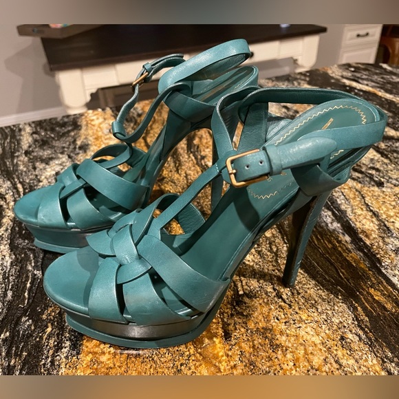 YSL Tribute Platform Heels - Picture 2 of 9